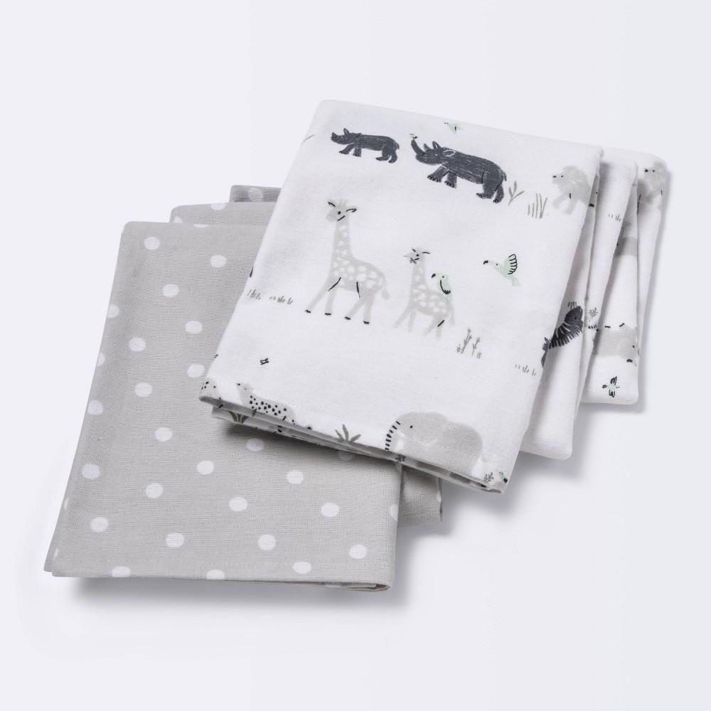 Flannel Blanket Larger Size 2pk - Cloud Island™ Two by Two Animals
